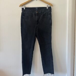 J. Crew High Rise Vintage Straight Jeans in Washed Black | Size 31